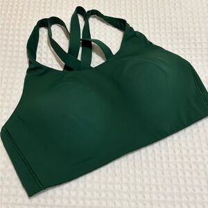 lululemon athletica Forest Green Strappy Sports Bra
